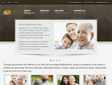 Tablet Screenshot of maplewoodlane.com